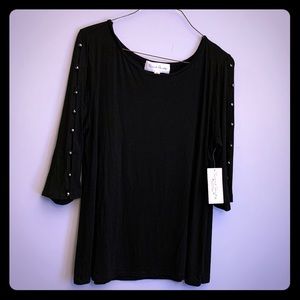 French Laundry black tunic Sz XL